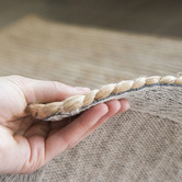 Elemental Rug Collective White Uma Braided Cotton &amp; Jute Rug
