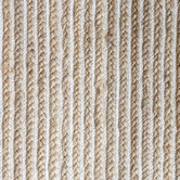 Elemental Rug Collective White Uma Braided Cotton &amp; Jute Rug