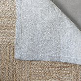 Elemental Rug Collective Natural Patchwork Cotton &amp; Jute Rug