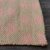 Elemental Rug Collective Pink Arrow Flat Weave Rug