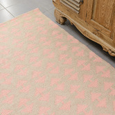 Elemental Rug Collective Pink Arrow Flat Weave Rug