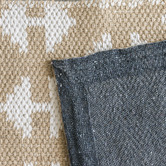 Elemental Rug Collective White Arrow Flat Weave Rug