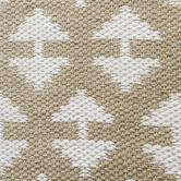 Elemental Rug Collective White Arrow Flat Weave Rug