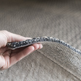Elemental Rug Collective Black Chevron Cotton &amp; Jute Rug