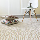 Elemental Rug Collective White Diamond Cotton &amp; Jute Rug