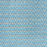 Elemental Rug Collective Turquoise Chevron Cotton &amp; Jute Rug