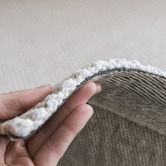 Elemental Rug Collective White Chevron Cotton &amp; Jute Rug