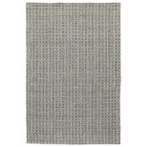 Elemental Rug Collective Black Honeycomb Flat Weave Cotton &amp; Jute Rug