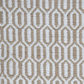 Elemental Rug Collective White Honeycomb Flat Weave Cotton &amp; Jute Rug