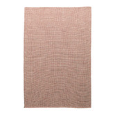 Elemental Rug Collective Red Houndstooth Flat Weave Rug