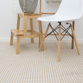 Elemental Rug Collective White Houndstooth Flat Weave Rug
