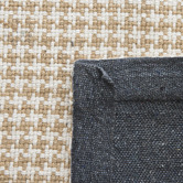 Elemental Rug Collective White Houndstooth Flat Weave Rug