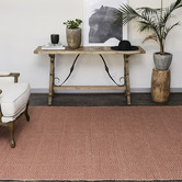 Elemental Rug Collective Red Rustic Diamond Cotton &amp; Jute Rug