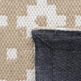 Elemental Rug Collective White Star Flat Weave Rug