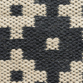Elemental Rug Collective Black Star Flat Weave Rug
