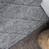 Elemental Rug Collective Grey Crossroads Wool-Blend Area Rug
