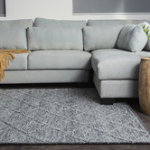 Elemental Rug Collective Grey Crossroads Wool-Blend Area Rug