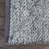 Elemental Rug Collective Grey Crossroads Wool-Blend Area Rug