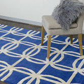 Elemental Rug Collective Blue Cloud Atlas Wool-Blend Area Rug