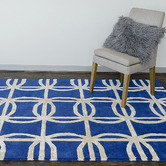 Elemental Rug Collective Blue Cloud Atlas Wool-Blend Area Rug