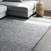 Dotts Rugs Grey Lynx Hand Made Wool-Blend Rug | Temple & Webster