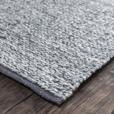Elemental Rug Collective Grey Lynx Hand Made Wool-Blend Rug