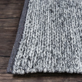 Elemental Rug Collective Grey Lynx Hand Made Wool-Blend Rug