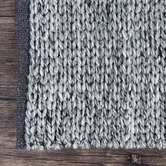 Elemental Rug Collective Grey Lynx Hand Made Wool-Blend Rug
