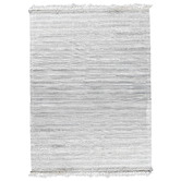 Elemental Rug Collective Silver &amp; Grey Century Fringed Hand-Woven Rug