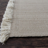 Elemental Rug Collective Beige Medina Fringed Wool-Blend Rug