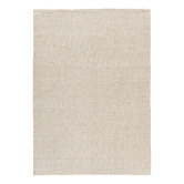 Elemental Rug Collective White Rustic Diamond Cotton &amp; Jute Rug