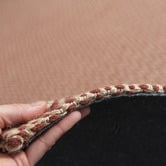 Elemental Rug Collective Red Chevron Cotton &amp; Jute Rug