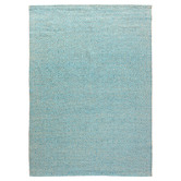 Elemental Rug Collective Turquoise Rustic Diamond Cotton &amp; Jute Rug