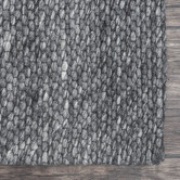 Elemental Rug Collective Grey Jacquard Signature Wool-Blend Rug