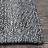 Elemental Rug Collective Grey Jacquard Signature Wool-Blend Rug