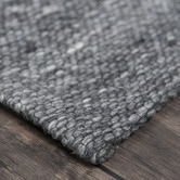 Elemental Rug Collective Grey Jacquard Signature Wool-Blend Rug