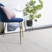 Elemental Rug Collective White Jacquard Signature Wool-Blend Rug