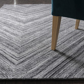 Elemental Rug Collective Grey &amp; White Nuevo Wool-Blend Rug