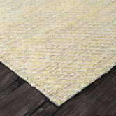 Elemental Rug Collective Yellow Lima Hand-Woven Cotton Rug
