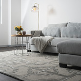 Elemental Rug Collective Taupe Gatsby Wool-Blend Rug