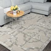 Elemental Rug Collective Taupe Gatsby Wool-Blend Rug