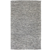 Elemental Rug Collective Black Lima Hand-Woven Cotton Rug