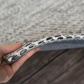 Elemental Rug Collective Black Lima Hand-Woven Cotton Rug