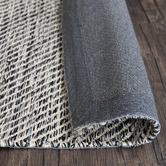 Elemental Rug Collective Black Lima Hand-Woven Cotton Rug