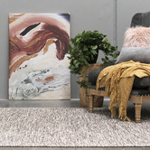 Elemental Rug Collective Brown Lima Hand-Woven Cotton Rug