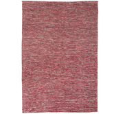Elemental Rug Collective Red Lima Hand-Woven Cotton Rug