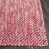 Elemental Rug Collective Red Lima Hand-Woven Cotton Rug
