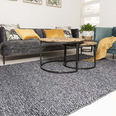 Elemental Rug Collective Navy Nirvana Hand-Knotted New Zealand Wool Rug