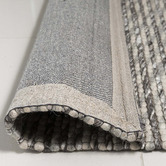 Elemental Rug Collective Silver Valencia Hand-Knotted Wool-Blend Rug