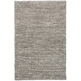 Elemental Rug Collective Silver Valencia Hand-Knotted Wool-Blend Rug